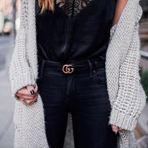 Gucci Marmont Skinny Belt